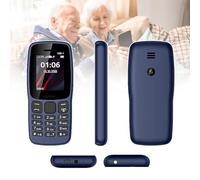 Basic Mobile Phones for The Elderly and Kids, Unlocked Dumb Phones, Cell Phones Without Internet - with Big Buttons, MP3, MP4, Camera, Flashlight, SOS,Blue