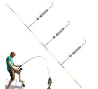 Basic Mounts for Saltwater Fishing, 3-Hook Flow Stable Bottom Fish Device, Bait with Swimming Action for Bass Catfish Carp Trout Fresh and