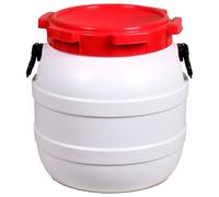Basic Nature - Round Long-stay Bin - Protective case size 41,5 l, grey/red/white
