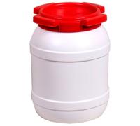 Basic Nature - Round Long-stay Bin - Protective case size 6,4 l, grey/red/white