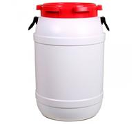 Basic Nature - Round Long-stay Bin - Protective case size 68,5 l, grey/white