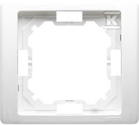 BASIC NEOS BMRC1/11 1-Gang Frame, White