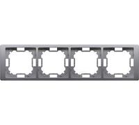 BASIC NEOS BMRC4/21 4-Gang Stainless Steel Frame