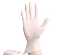 Basic Nitrile Exam Powder- Heavy Duty Clean Disposable White for and Industrial Use 1 Count 100PCS (C, L)
