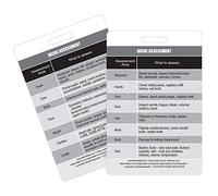Basic Patient Assessment Reference Vertical Badge Card - Excellent Resource for Nurses, Nursing Clinicals, and RN Students - Great Nursing School Supplies and Accessories