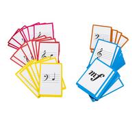 Basic Piano Theory Poster Set, 104 Double-Sided Piano Note Flash Cards, and Piano Music Theory Poster, for Music Lessons and Beginners (Piano cards and Theory Poster)