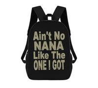 Basic Rucksack Ain't No Nana Like I Got Knapsack Personality Book Bags for Camping, Travel, Work, 42X32X14Cm