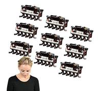 Basic Sense 1.1 Inch Mini Hair Claw Clips for All Hair Types, Strong Hold Durable, 9 Pcs