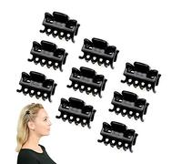 Basic Sense 1.1 Inch Mini Hair Claw Clips for All Hair Types, Strong Hold Durable, 9 Pcs