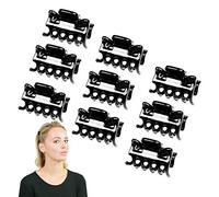 Basic Sense 1.1 Inch Mini Hair Claw Clips for All Hair Types, Strong Hold Durable, 9 Pcs