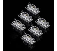 Basic Sense 1.6 Inch Small Hair Claw Clips for All Hair Types, Strong Hold Durable, 6 Pcs