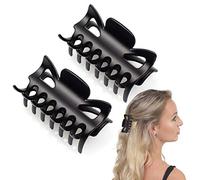 Basic Sense 3.2 Inch Large Hair Claw Clips for All Hair Types, Strong Hold Durable, 2 Pcs