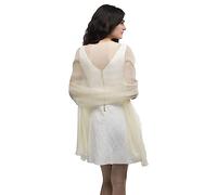 Basic Sense Chiffon Shawls and Wraps for Women, Wedding Guest Evening | 180 x 72 cm / 71 x 28 in semi-sheer chiffon shawl - a light wrap for wedding guests, evening dresses and holidays