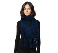 Basic Sense Chunky Knit Winter Warm Scarf for Women | Ladies Thick Cable Knitted Accessory, Royal Blue
