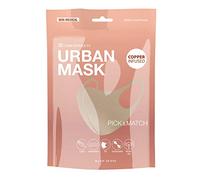 Basic Sense Copper Infused Washable Reusable plain Face Coverings Masks Made in South Korea (Beige)