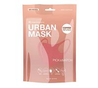 Basic Sense Copper Infused Washable Reusable plain Face Coverings Masks Made in South Korea (Pink)