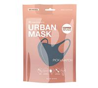 Basic Sense Copper Infused Washable Reusable plain Face Coverings Masks Made in South Korea (Teal Blue)