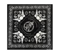 Basic Sense Gothic Bandana Skull Crossbone Pirate Bandanna 100% Cotton Biker Novelty Headwear Scarf Handkerchief Cowboy (Wing Skull Black)