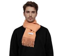 Basic Sense Mens & Womens Scarf, Plain Soft 100% Wool for Winter Commutes | 190 x 32cm of Mongolian 100% wool, a hand-tied fringe and one plain block colour, for women and men who feel the cold