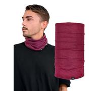 Basic Sense Multifunctional Headwear Cotton Rich Sports Snood Neck Warmer Gaiter (Burgundy, S)
