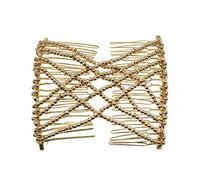 Basic Sense Rose Gold Seed Bead Magic Combs, Hair Slides for Women | Small round beads only - the lightest we make, in Rose Gold, on a 10cm (4in) stretchy double comb