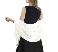 Basic Sense Satin Scarf, Shawls and Wraps for Women Wedding Guest | Large 180 x 70 cm Evening Wrap for Bridesmaid, Prom and Party, Smooth Satin Fabric, Hand Wash, 10 Colours