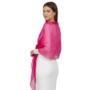 Basic Sense Shiny Shimmer Shawl and Wrap for Evening Dresses - Extra Large 100" Scalloped Bridal Shawl, Iridescent Sparkle Scarf for Weddings, Prom, and Formal Events