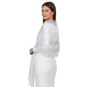 Basic Sense Shiny Shimmer Shawl and Wrap for Evening Dresses - Extra Large 100" Scalloped Bridal Shawl, Iridescent Sparkle Scarf for Weddings, Prom, and Formal Events