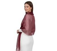 Basic Sense Shiny Shimmer Shawl and Wrap for Evening Dresses - Extra Large 100" Scalloped Bridal Shawl, Iridescent Sparkle Scarf for Weddings, Prom, and Formal Events
