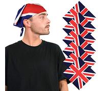 Basic Sense Union Jack Flag 100% Cotton Bandana, 6PCS UK