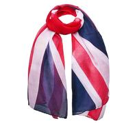 Basic Sense Union Jack Scarf, UK Flag Oversized Shawl, Wrap for Men Women, Large British Flag Style
