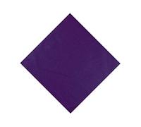Basic Sense Unisex Men Woman Plain Solid Colour 100% Cotton Bandana Head Neck Wrist Handwrap, Wristband, Scarf, 55 x 55cm (22” x 22”) (Purple)