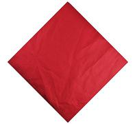 Basic Sense Unisex Men Woman Plain Solid Colour 100% Cotton Bandana Head Neck Wrist Handwrap, Wristband, Scarf, 55 x 55cm (22” x 22”) (Burgundy)