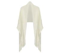 Basic Sense Women's Metallic Net Shawl | Sparkling Evening Scarf | Elegant Wedding Wrap & Cover-Up for Formal Dresses, Ivory Gold