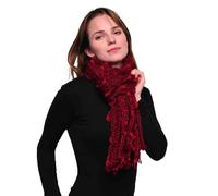 Basic Sense Womens Scarf, Chunky Knitted Winter Scarves with Bobbles | Raised bobble texture with a loose drape. 180 x 25cm / 71 x 10in, dry clean only to hold the texture