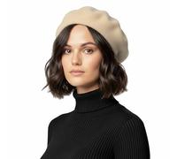 Basic Sense Wool Beret Hat for Women - Classic French Style, Beige