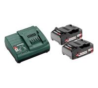 Metabo 685161000 Basic Set 2 x 18v 2.0ah Li-Ion Batteries & 1 x SC 30 Charger