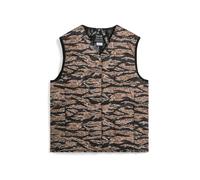 Basic sleeveless gilet with V-neck Taion Black XL