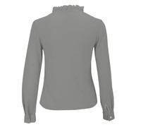 Basic Slim Fit T Shirt for Women UK A Women's Semi High Neck Knitted Shirt with A Black Ear Trimmed Collar Can Be Layered and Worn As A Base Layer Breathable Going Out Tops (Dark Gray, XXL)