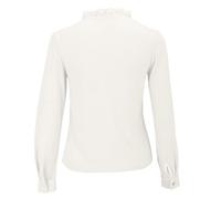 Basic Slim Fit T Shirt for Women UK A Women's Semi High Neck Knitted Shirt with A Black Ear Trimmed Collar Can Be Layered and Worn As A Base Layer Breathable Going Out Tops (White, XXXL)