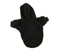 Basic solid color hooded sweatshirt for pets, suitable for cats and dogs, comfortable, warm, stylish outerwear, veilleryday(Black,XS(old))