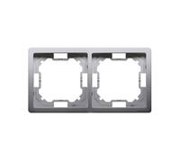 Simon Basic Standard Double Frame Stainless Steel BMR2/21