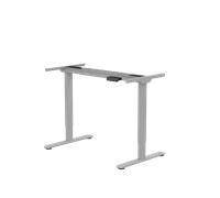 Basic Standing Desk with Desktop Silver Steel