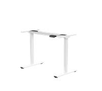 Basic Standing Desk with Desktop White Steel