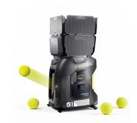 Basic Tennis Ball Machine, App-Controlled, 100-Ball Capacity, 4-Hour Battery, 1000+ professional training programs - Adjustments can be made for players with different skill levels (Basic --- black)