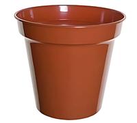 Basic Terracotta Plant Pot 20Cm Classic Plastic Flower Pot For Indoor Outdoor Garden Plants Herbs And Decorative Use