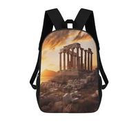 Basic Travel Bags Parthenon Temple On A Sunset School Rucksack Resistant Knapsack for Travel, Work, Camping, 42X32X14Cm