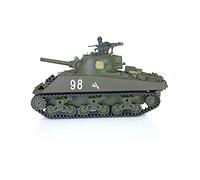 Basic Ver Henglong 1/16 TK7.0 Plastic M4A3 Sherman 3898 360° Turret Barrel Recoil RC Tank