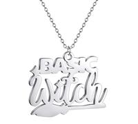 Basic Witch Charm, Witch Broom Charm, Coven Halloween Spooky Charms, Creepy Halloween Pendants Jewelry Supplies (silver)