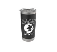 Basic Witch Costume with A Cat for Witches Halloween Stainless Steel Insulated Tumbler